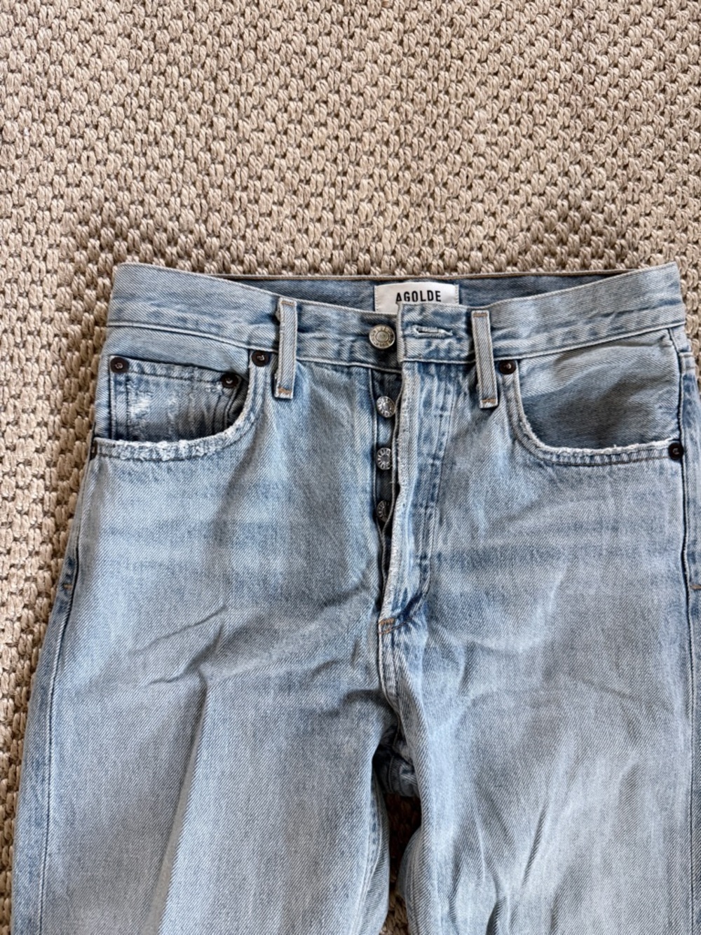 Agolde Light Wash High Rise Jeans